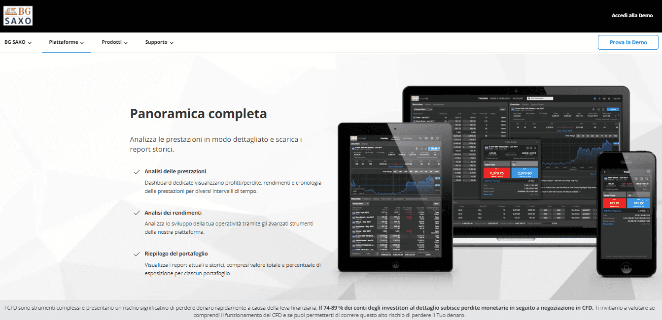 Panoramica completa della piattaforma Saxo TraderGO Panoramica completa della piattaforma Saxo TraderGO